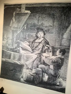 Rembrandt van Rijn - Rembrandt Van Rijn (1606-1669) - Jan Uytenbogaert, 'De goudweger'. 1639 kopen? Bied vanaf 75!