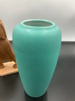 Scheurich Keramik - Turquoise West Germany vaas, Model 750 -20, 1970s kopen? Bied vanaf 25!