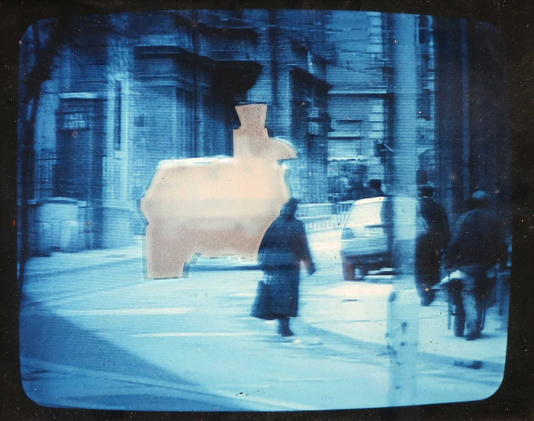 Bonhansa - Gemengde techniek, Blinde vlek V - Ingelijst kopen? Bied vanaf 20!