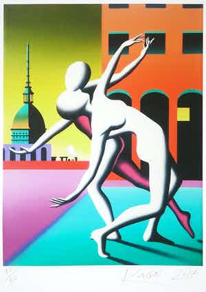 Mark Kostabi - Giclée, Dance with me verkocht voor € 80!