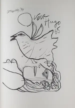 Roger Raveel - 'Hugo Claus 65' met gesigneerde werken van Raveel, Tajiri en Reinhoud kopen? Bied vanaf 875!