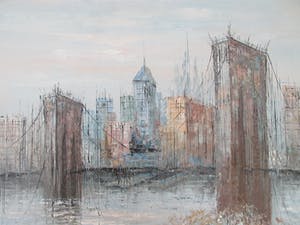 Niet of onleesbaar gesigneerd - Abstract Stadsgezicht kopen? Bied vanaf 1!