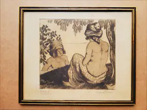 George Manzana Pissarro - Baignade livre a cinq kaufen? Bieten Sie von 225!