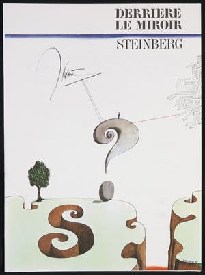 Saul Steinberg - Uitgave Derrière le miroir met originele litho's, no. 157 (1966) kopen? Bied vanaf 35!