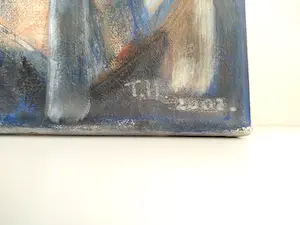 Niet of onleesbaar gesigneerd - Vogels en mensen, schilderij kopen? Bied vanaf 1!