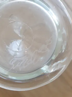 Borek Sipek - 2 kristallen (bier) glazen - 1 gesigneerd - 18 cm hoog kopen? Bied vanaf 75!