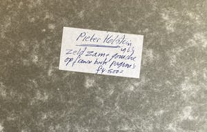 Pieter Holstein - Zeldzame gouache op Franse boek pagina’s kopen? Bied vanaf 85!