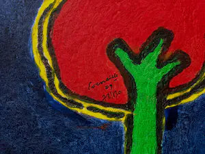 Corneille - Vamp lunaire et oiseau de nuit, carborundum druk (mooi ingelijst, groot) kopen? Bied vanaf 895!