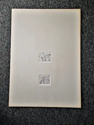 Theo Beerendonk - twee expliciete jaren 60 droge naald Etsen "posities" - gesigneerd kopen? Bied vanaf 53!