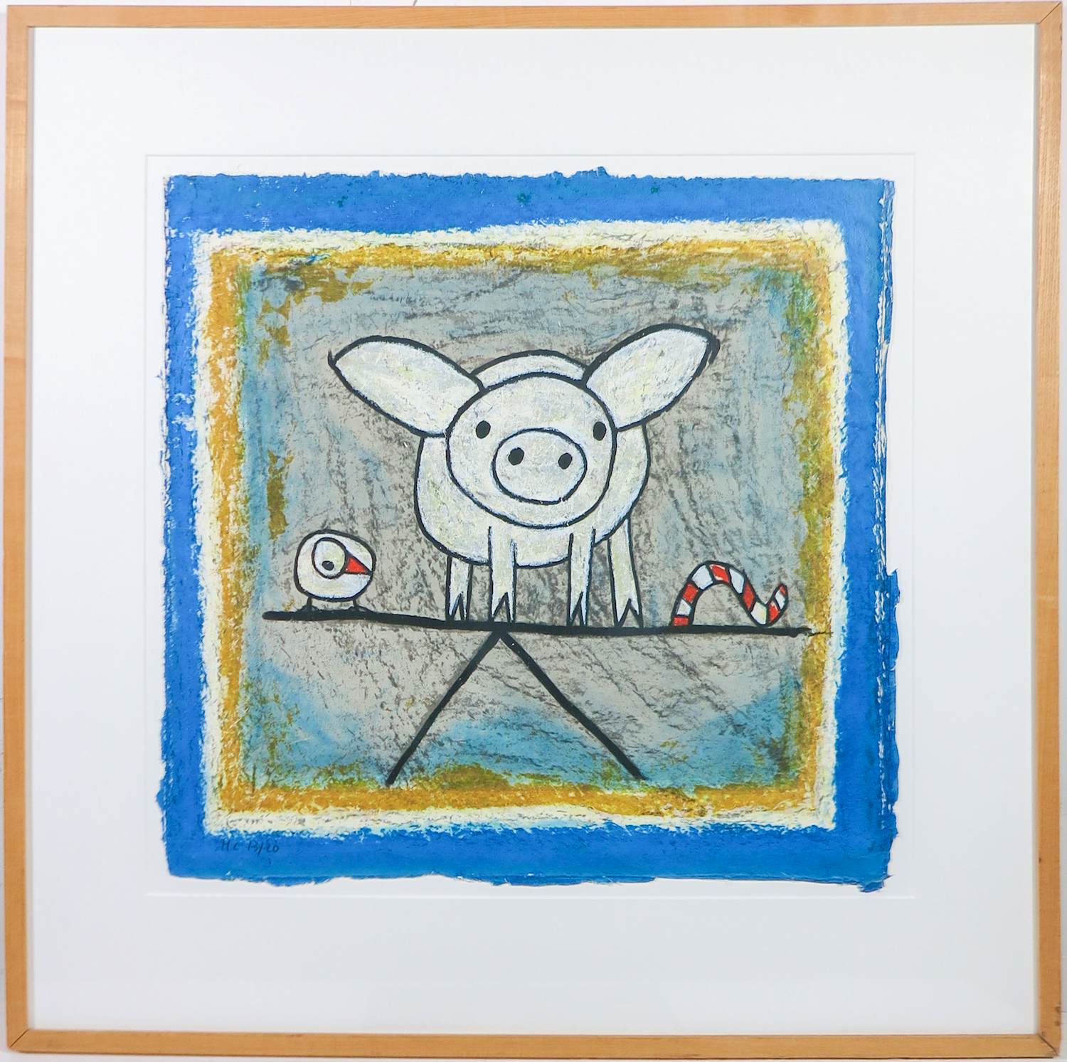 Hans Innemee - Zeefdruk, Zonder Titel - Ingelijst kopen? Bied vanaf 150!