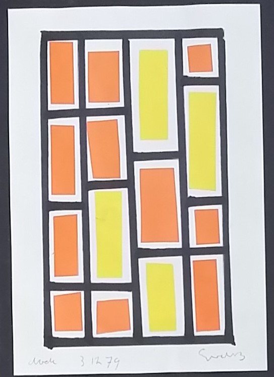 Siep van den Berg - Collage op papier verkocht voor € 125!