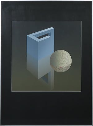 Dirk Huizer - Zeefdruk, Met het oog op de werkelijkheid - Ingelijst kopen? Bied vanaf 35!