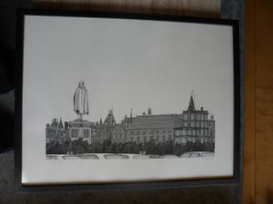 Sees Vlag - Zeefdruk, Plein met beeld van Johan de Witt kopen? Bied vanaf 80!