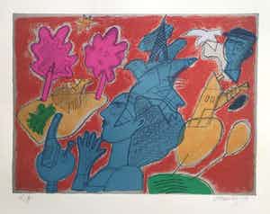 Corneille - ‘Les arbres roses’ verkocht voor € 165!