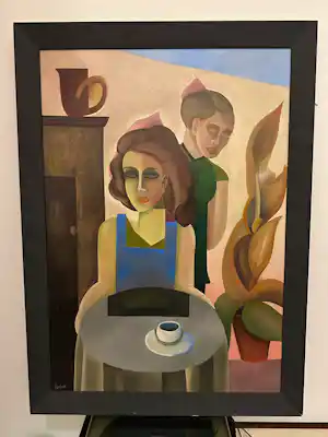 Raphael Hermans - Koffiedrinkende dames verkauft für € 500!