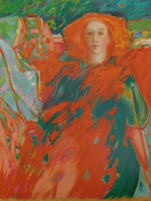 Claudia Steine - Lady in Red I kopen? Bied vanaf 25!