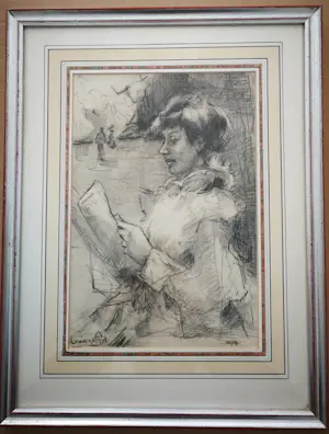 Louis van der Pol - Portret dame. kopen? Bied vanaf 79!