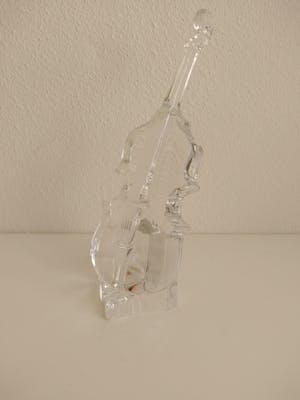 Niet of onleesbaar gesigneerd - glazen muziekinstrumenten, bas, sax en trompet kopen? Bied vanaf 1!