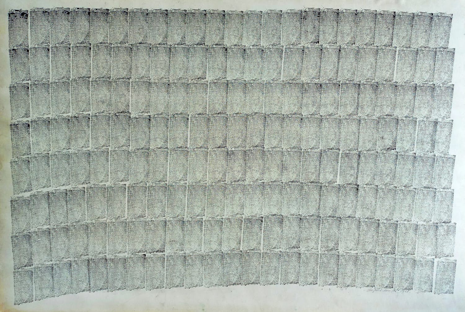 Christiaan Paul Damste - Abstracte compositie, tekening op glad karton verkocht voor € 1!