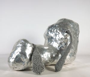 Esther Jiskoot - Aardewerk met bladzilver en kralentrossen, Kujaam kopen? Bied vanaf 1!