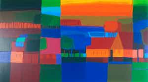 Ton Schulten - Zeefdruk, Herfsttooi verkocht voor € 250!