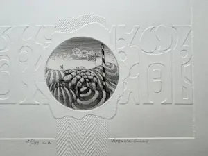 Gerard van Rooy - handgesigneerde gemengde druktechniek | Voor de Luis, Nieuwjaarwens 1973 kopen? Bied vanaf 10!