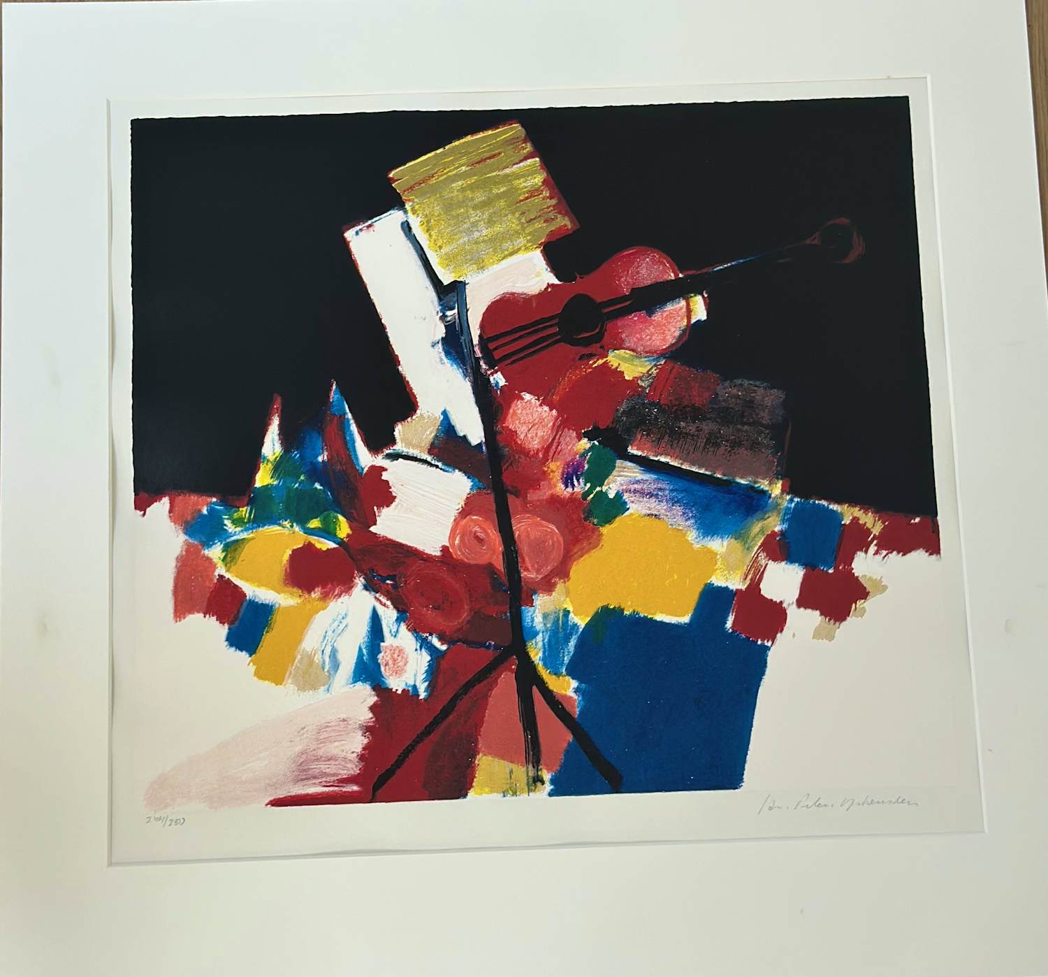 Jan Peter van Opheusden - stilleven met viool verkocht voor € 50!