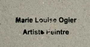 Marie Louise Ogier - Anemonen und Mimosen – großes, hochwertiges Ölgemälde kopen? Bied vanaf 150!