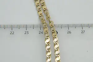 NV34 - Zo goed als nieuw  14 karaat gouden bicolor  collier - klein model kopen? Bied vanaf 680!