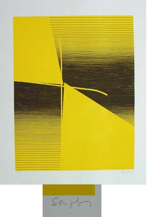 Michel Seuphor - - duo-duel - Farbserigrafie, handsigniert, numeriert, 1961 kopen? Bied vanaf 150!