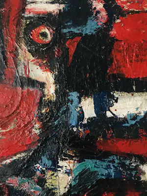 Henk Vierveijzer - Frightened Image - pasteus olieverf op doek kopen? Bied vanaf 350!