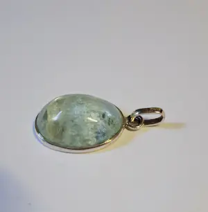 nieuwe Natuurlijke aquamarijn hanger, gezet in 925 zilver kast kopen? Bied vanaf 60!