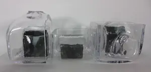 Bibi Smit - / Novy Bor, Drie glasobjecten (huisjes) kopen? Bied vanaf 100!