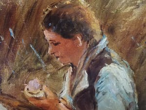 Niet of onleesbaar gesigneerd - Picknick in een korenveld kopen? Bied vanaf 1!