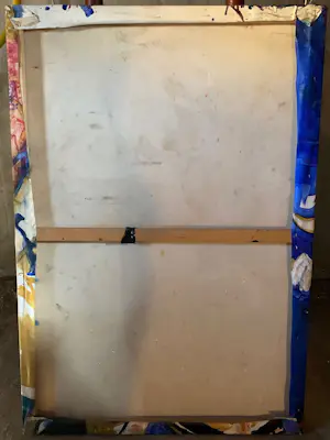 John Cees Smit - Groot kleurrijk schilderij met figuren en woorden kopen? Bied vanaf 50!