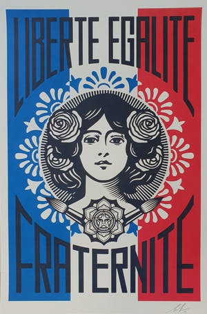 Shepard Fairey - LIBERTÉ, ÉGALITÉ, FRATERNITÉ kaufen? Bieten Sie von 85!