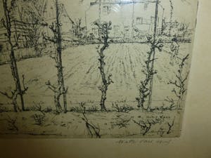 Walter Vaes - Ets op handgeschept papier,gesigneerd in potlood. kopen? Bied vanaf 32!