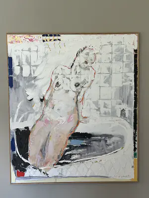 Paul de Lussanet - Naakte vrouw geleund tegen bad kopen? Bied vanaf 899!