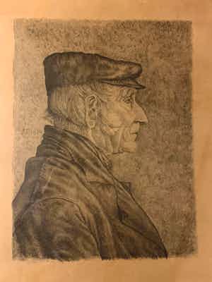 Niet of onleesbaar gesigneerd - Fraai portret verkocht voor € 10!