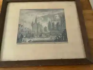 Simon Fokke - Antieke ets , gepubliceerd door Isaak Tirion - Deventer verkocht voor € 20!