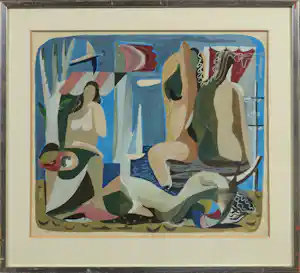 Jeroen Voskuyl - Beach scene vendu pour 850€ !