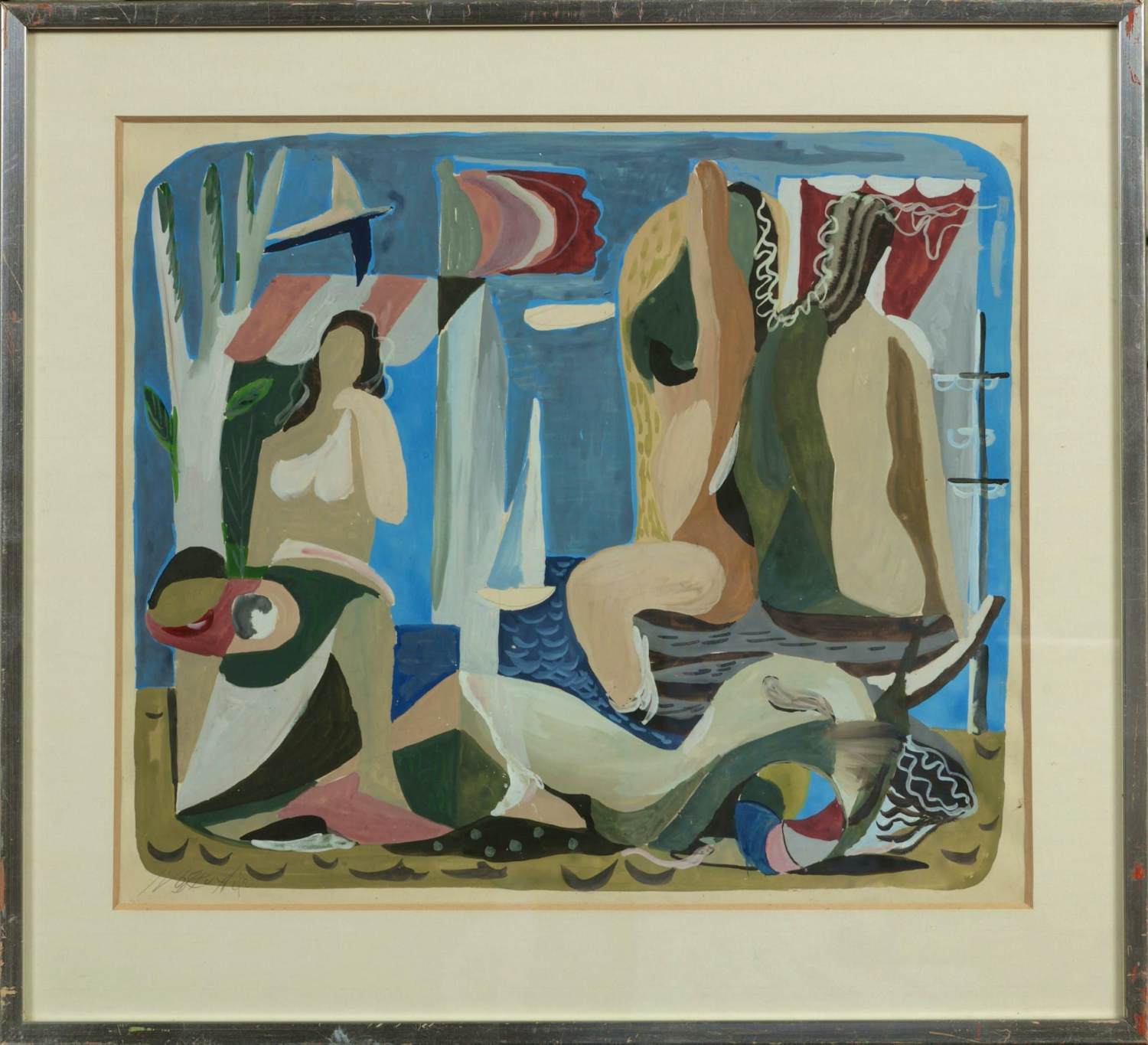 Jeroen Voskuyl - Beach scene kopen? Bied vanaf 850!