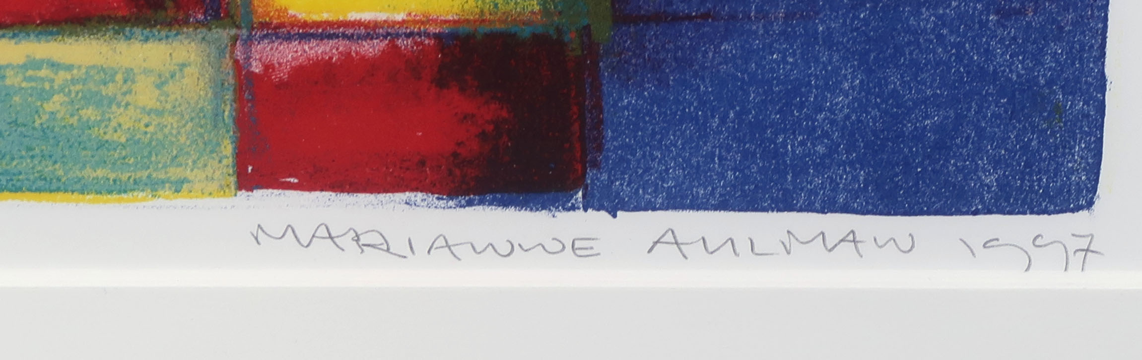 Marianne Aulman - Zeefdruk, Atlantis II - Ingelijst kopen? Bied vanaf 1!