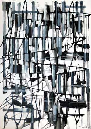 Natia Antadze - "Komposition Verbindung " verkocht voor € 120!