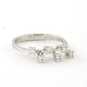 18k gouden ring bezet met briljant geslepen diamanten tot. 0,25ct - F/G - VS/SI kopen? Bied vanaf 395!