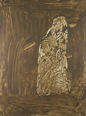 Hans van der Pennen - Gouache op papier, Zonder titel - Ingelijst (Groot) kopen? Bied vanaf 50!