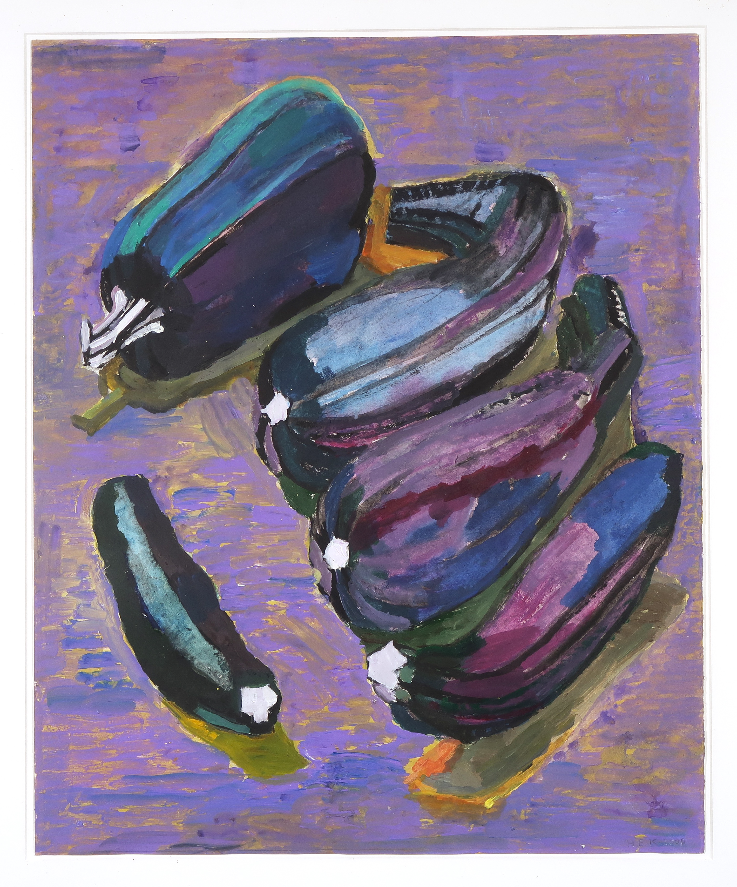 Hans Ebeling Koning - Gouache, Projectielen - Ingelijst kopen? Bied vanaf 120!