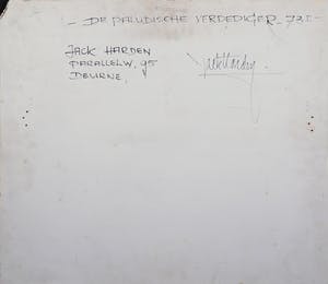 Jack Harden - Gemengde techniek op board, De paludische verdediger - Ingelijst kopen? Bied vanaf 60!