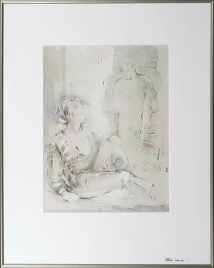 Gabriele Mierzwa - Litho, Twee figuren - Ingelijst kopen? Bied vanaf 1!