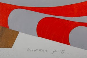 Henk de Vroom - Zonder titel IV - 1977 - acrylverf op papier - BKR Amsterdam kopen? Bied vanaf 20!